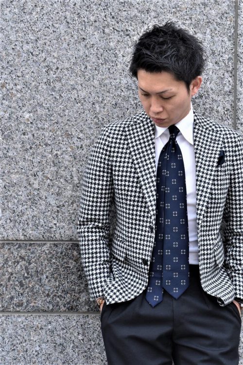 千鳥格子ジャケット | オーダースーツは完全国内縫製のHANABISHI(ハナビシ)
